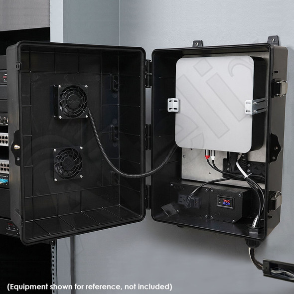 Altelix Weatherproof Audio Video Enclosure with Universal Equipment Mounting and 120 VAC Outlets