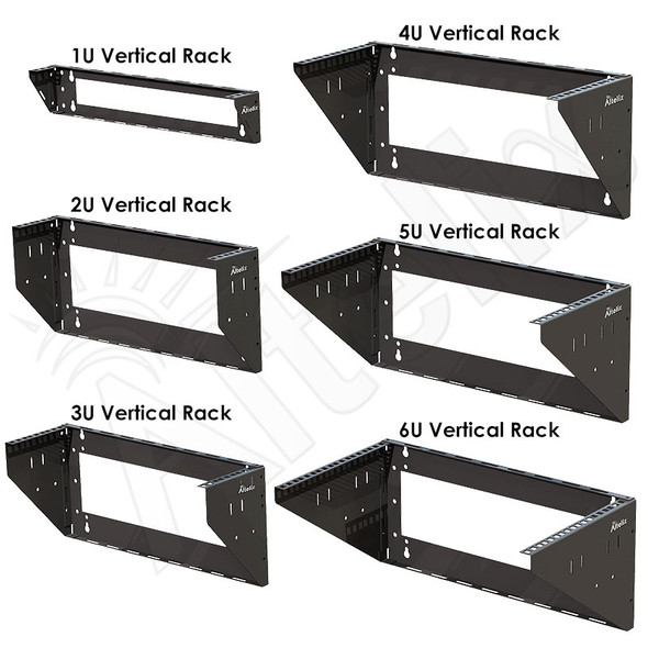 Altelix Heavy Duty 19" Vertical Wall Mount Equipment Racks | NHBS-RACK-VXU-C