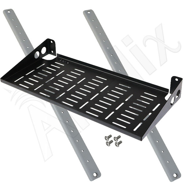 Altelix 18x9 Inch Steel Utility Shelf  and Mounting Bracket Kit for NS242012 Series Enclosures