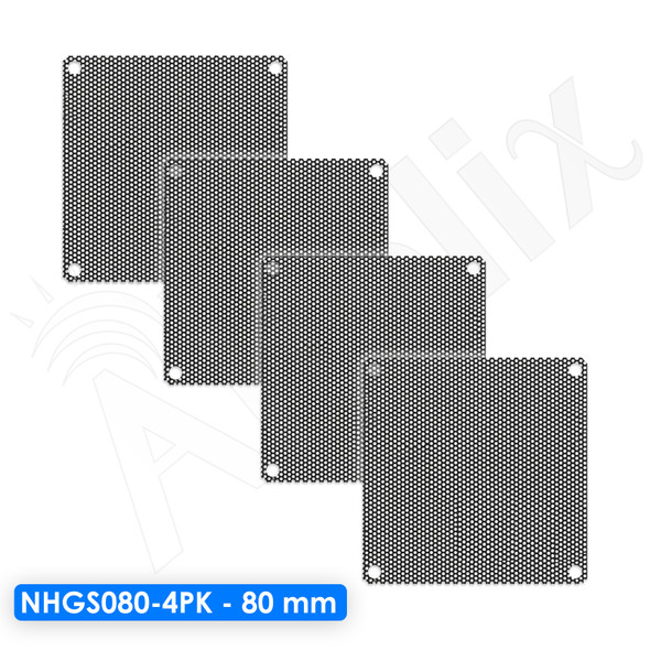 PVC Filter Screen for 80 mm Fans  - Pack of 4