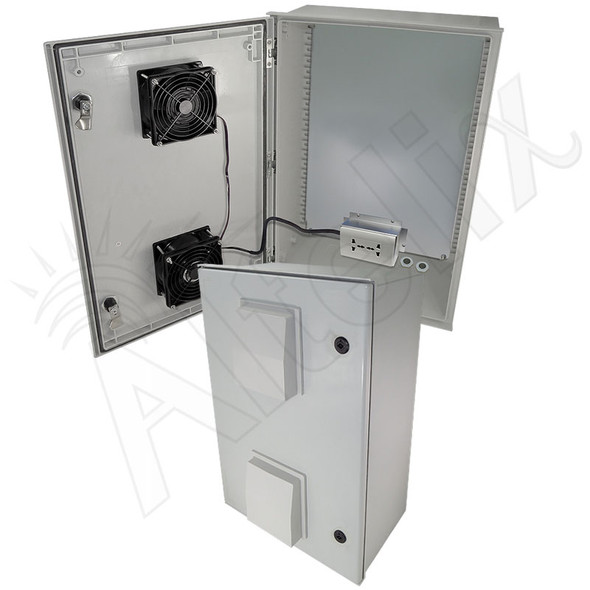 Altelix 32x24x12 Vented Fiberglass Weatherproof NEMA Enclosure 