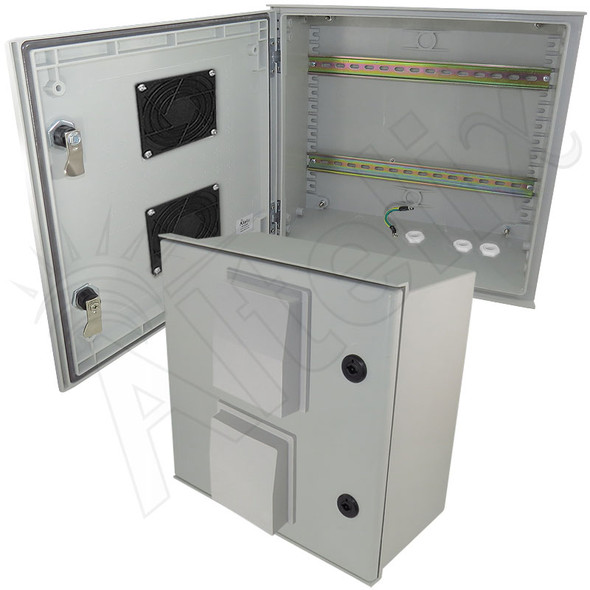 家電 EXILM16.1mg Altelix 16x16x8 Vented Fiberglass Weatherproof NEMA Enclosure