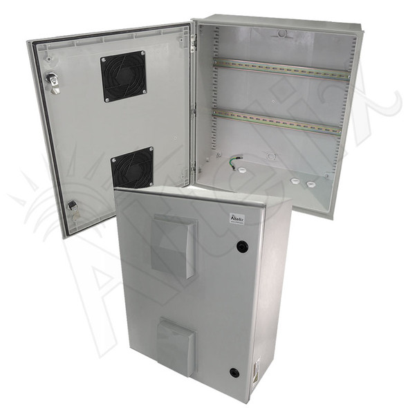 Altelix 24x20x9 Industrial DIN Rail Enclosure Fiberglass NEMA 4X