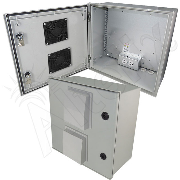 Altelix 16x16x8 Vented Fiberglass Weatherproof NEMA Enclosure with