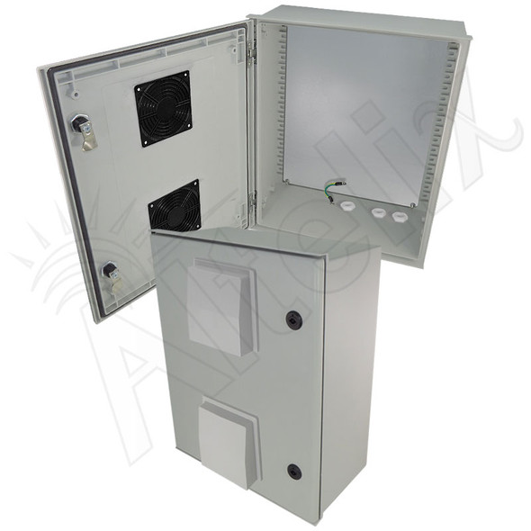 Altelix 24x20x9 Vented Fiberglass Weatherproof NEMA Enclosure with
