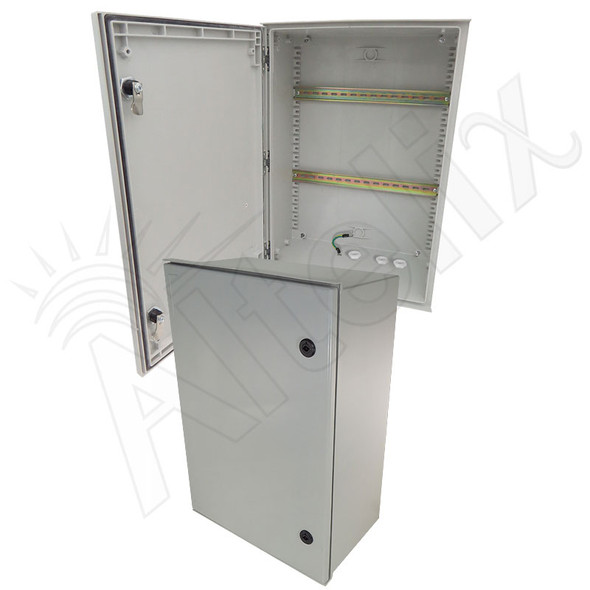 Altelix 16x16x8 Industrial DIN Rail Enclosure Fiberglass NEMA 4X