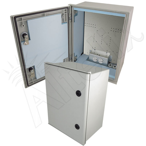 Altelix 20x16x8 Insulated NEMA 4X Fiberglass Heated Weatherproof