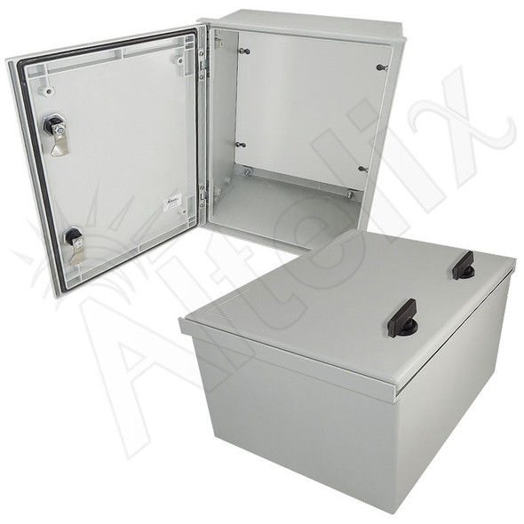 Altelix 16x12x8 NEMA 4X Fiberglass Indoor / Outdoor RF Transparent WiFi Access Point Enclosure with Non-Metallic Equipment Mounting Plate