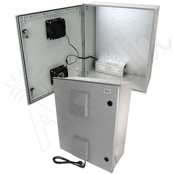 Altelix 20x16x12 Steel Heated Weatherproof NEMA Enclosure with 