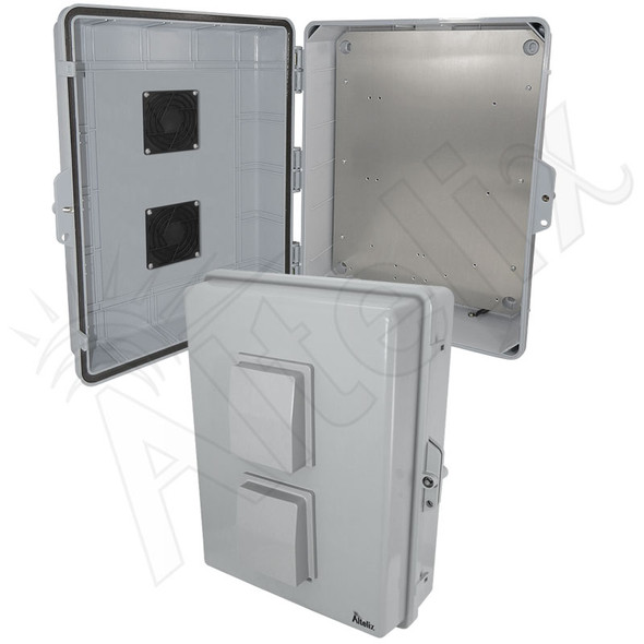 Altelix 17x14x6 Polycarbonate Vented Outdoor NEMA Enclosure with
