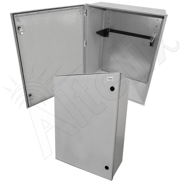 Altelix 32x24x12 19" Wide 4U Vertical Rack Fiberglass Weatherproof NEMA 4X Enclosure