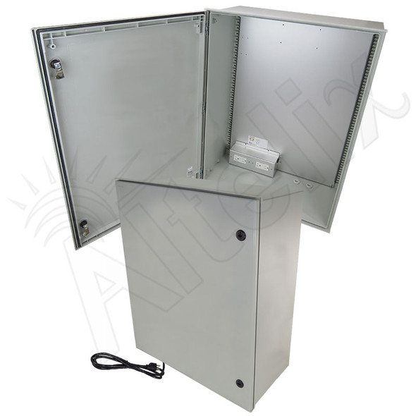 Altelix 32x24x12 NEMA 3X Fiberglass Weatherproof Enclosure with