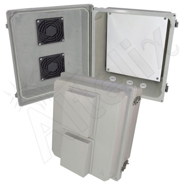 Altelix 14x12x8 Fiberglass Indoor / Outdoor RF Transparent WiFi Access Point NEMA Enclosure with Non-Metallic Equipment Mounting Plate Altelix 14x12x8 Fiberglass Indoor / Outdoor RF Transparent WiFi Access Point NEMA Enclosure with Non-Metallic Equipment Mounting Plate