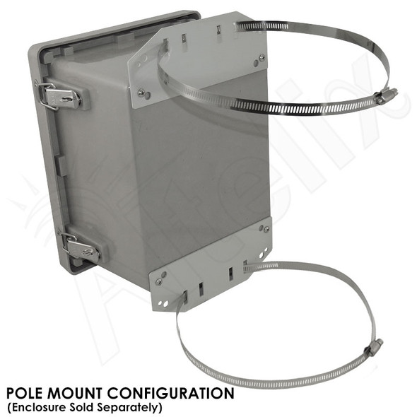 Pole Mount / Flange Mount Kit for Altelix NF100806, NS080806 & NS100806 Series NEMA Enclosures
