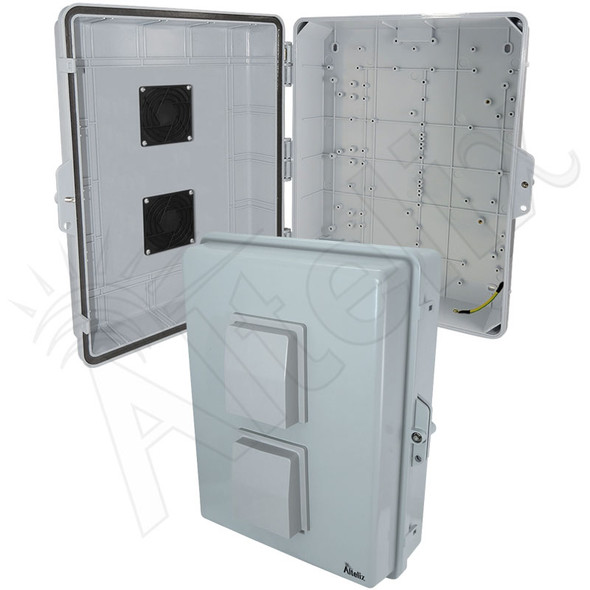 Altelix 17x14x6 Inch Polycarbonate + ABS Vented Weatherproof NEMA Enclosure