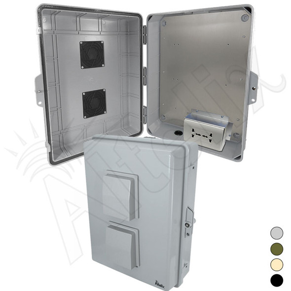 Altelix 17x14x6 NEMA Polycarbonate Enclosure with 100-240 VAC