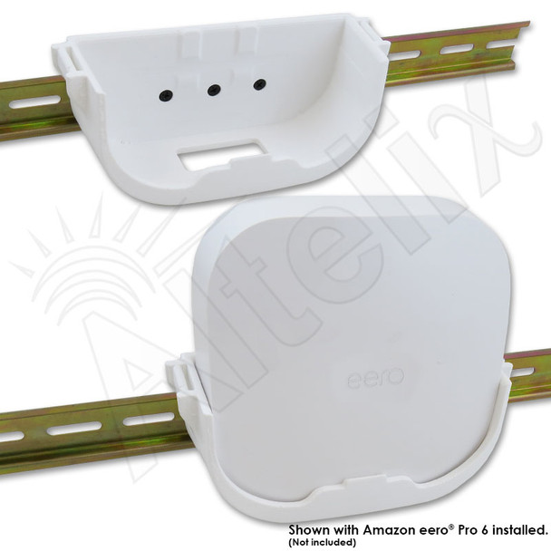 Altelix DIN Rail Mount for Amazon eero® Pro 6 and Pro 6E WiFi Routers