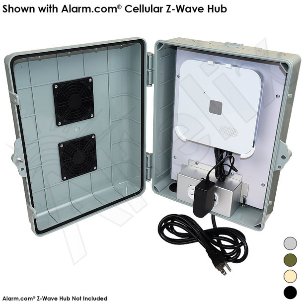 Altelix Weatherproof Vented Enclosure for Alarm.com® Z-Wave Hub