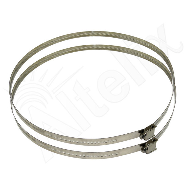 Heavy Duty Stainless Steel Adjustable Pole Mounting Bands for Poles 1.7 to 12 Inches Diameter