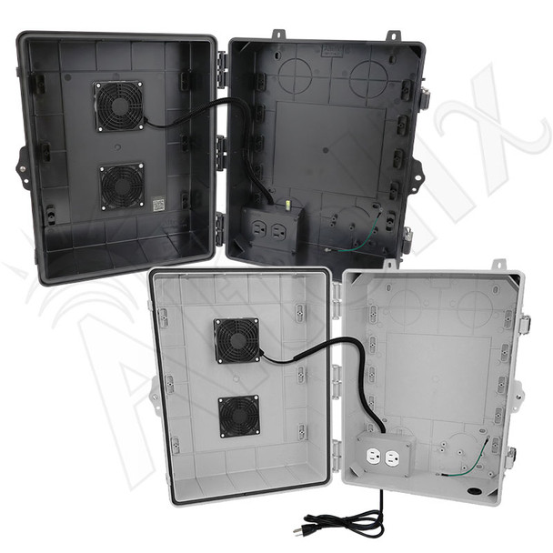 インフェルノX1BOX Altelix 17x14x9 Polycarbonate Vented Enclosure with Cooling Fan