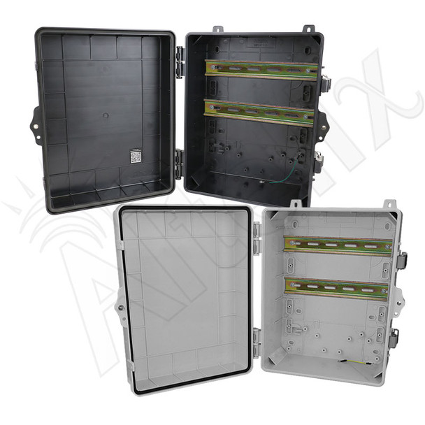 Altelix 14x11x7 Polycarbonate + ABS NEMA 4X DIN Rail Enclosure
