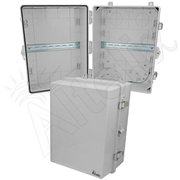 Altelix 17x14x9 Polycarbonate + ABS NEMA 4X DIN Rail Enclosure