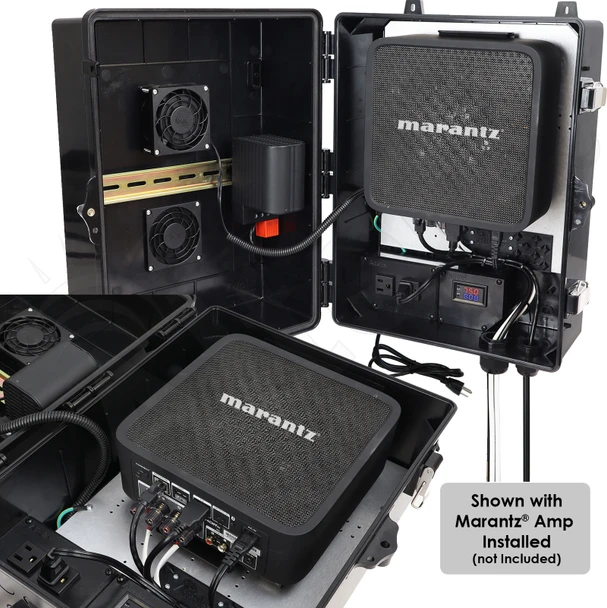 Altelix Weatherproof Enclosure for Marantz® Model M1 Streaming Amplifier with 120 VAC Outlets and Power Cord