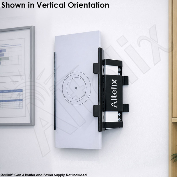 Altelix Wall Mount for Starlink® Gen 3 Router and Power Supply