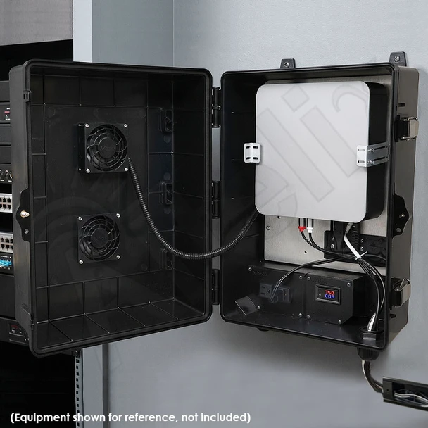 Altelix Weatherproof Audio Video Enclosure with Universal Equipment Mounting and 120 VAC Outlets