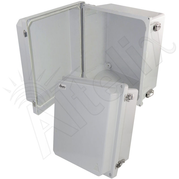 Altelix 14x12x8 FRP Fiberglass Weatherproof NEMA 4X Enclosure NEMA Box