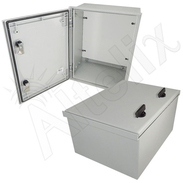 Altelix 16x12x8 NEMA 4X Fiberglass Indoor / Outdoor RF Transparent WiFi Access Point Enclosure with Non-Metallic Equipment Mounting Plate