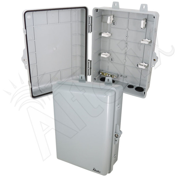 Altelix 12x9x5 IP66 NEMA 4X PC+ABS Weatherproof Utility Box with
