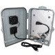 Altelix 15x10x5 Polycarbonate + ABS Vented Weatherproof Enclosure with Cooling Fan, 120VAC 3-Prong Power Plug & Power Cord