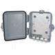 Altelix 9x8x3 IP66 NEMA 4X PC+ABS Weatherproof Utility Box with Hinged Door and Aluminum Mounting Plate