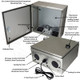 Altelix 16x16x8 Stainless Steel Heated Weatherproof NEMA Enclosure with Dual Cooling Fans, 200W Heater, 120 VAC Outlets and Power Cord