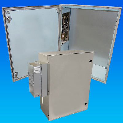 Air-Conditioned DC Fiberglass FRP Enclosures