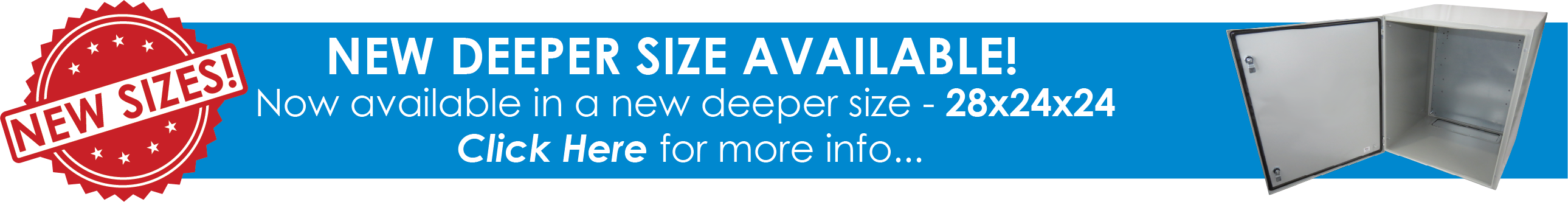 New Deeper Size Available!