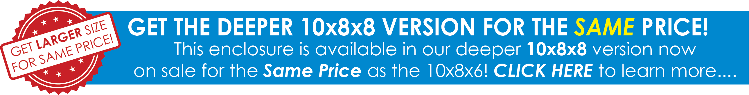 New Sizes Available!