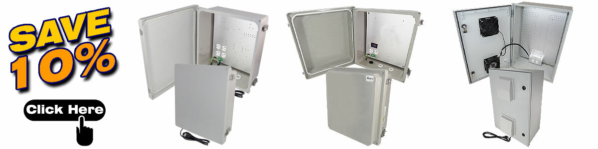 Save 10% on all Heated FRP Enclosures