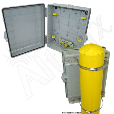 Altelix 14x11x5 NEMA Polycarbonate Pole Mount Utility Box