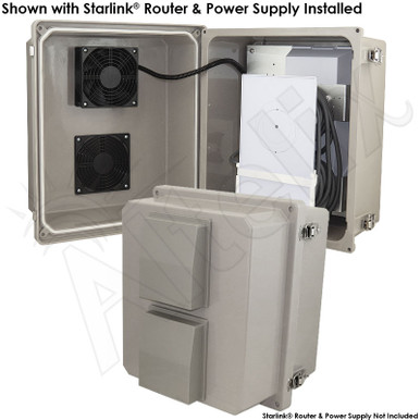 Altelix Fiberglass Weatherproof Enclosure for Starlink® Pro