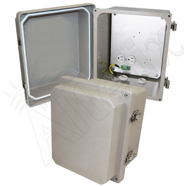 Altelix 10x8x8 Fiberglass Weatherproof NEMA 4X Enclosure with