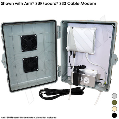 Altelix Weatherproof Vented Enclosure for Arris® SURFboard® S33