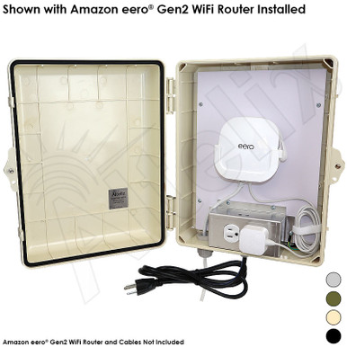 Altelix WiFi Enclosure for Amazon eero® Router with 120VAC Outlet