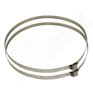 Heavy Duty 18mm Stainless Steel Adjustable Pole Mounting Bands for
