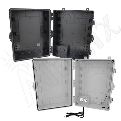 Altelix 17x14x9 NEMA 4X Polycarbonate Outdoor Enclosure with 120