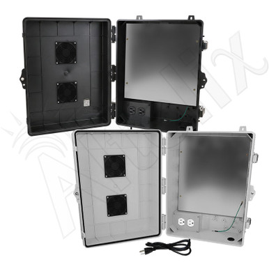 Altelix 17x14x7 Polycarbonate Vented Enclosure with Aluminum