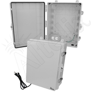 Altelix 17x14x7 NEMA 4X Polycarbonate Outdoor Enclosure with 120