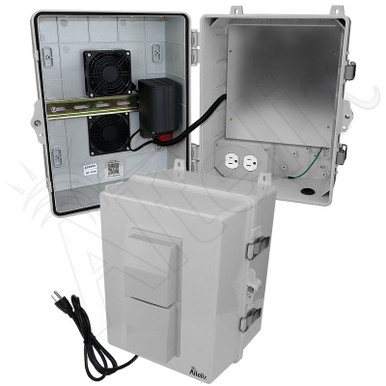 Altelix 14x11x9 Polycarbonate Heated Enclosure with Cooling Fan