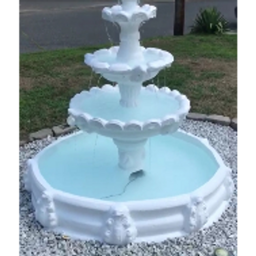 Virginity white tiered fountain